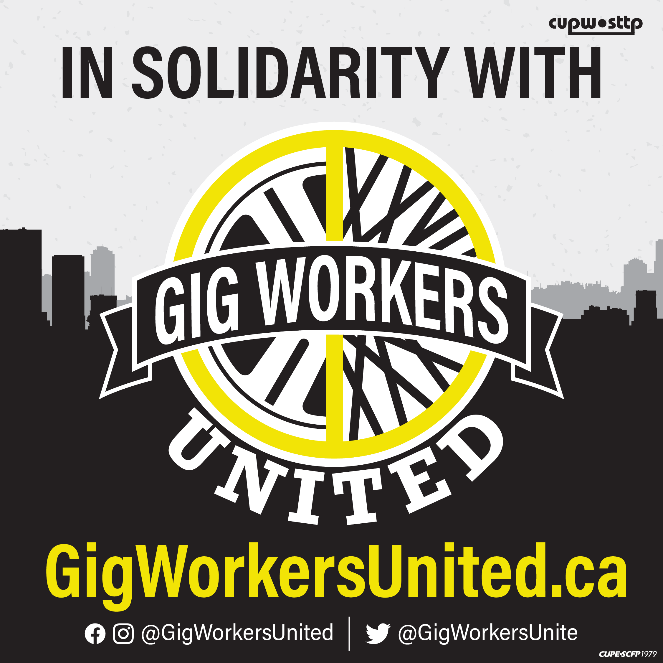 In solidarity with Gig Workers United